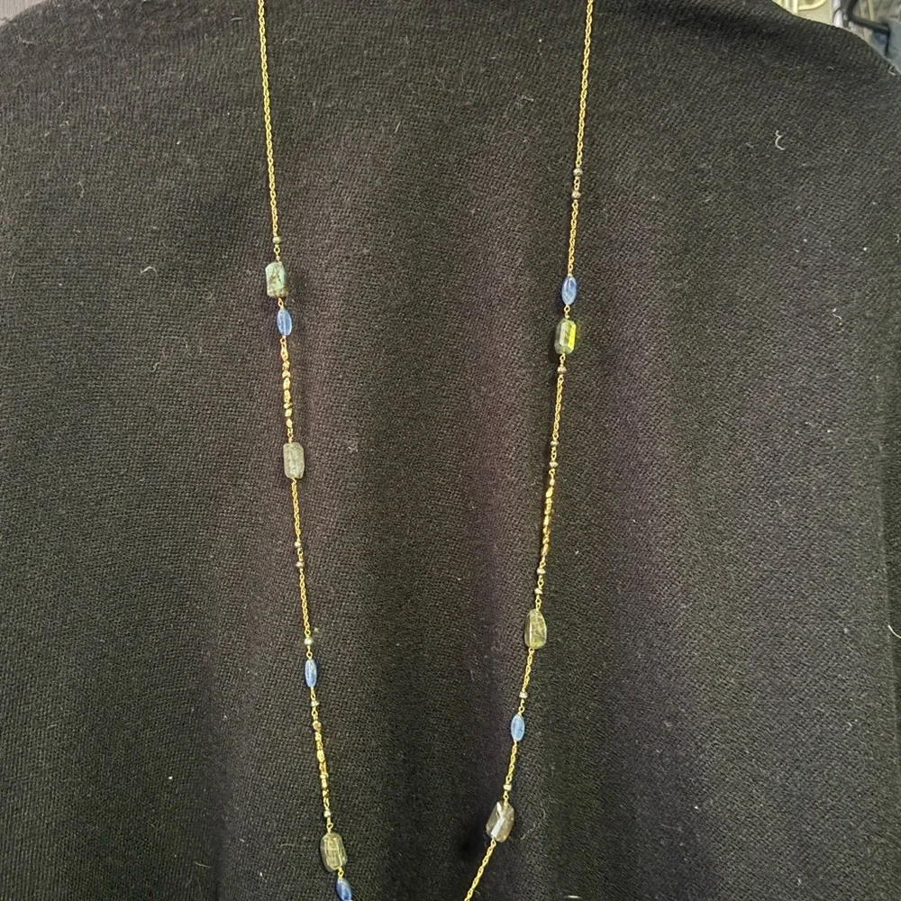 Alexis Bittar Labradorite and Blue Stone Necklace - Picture 8 of 9